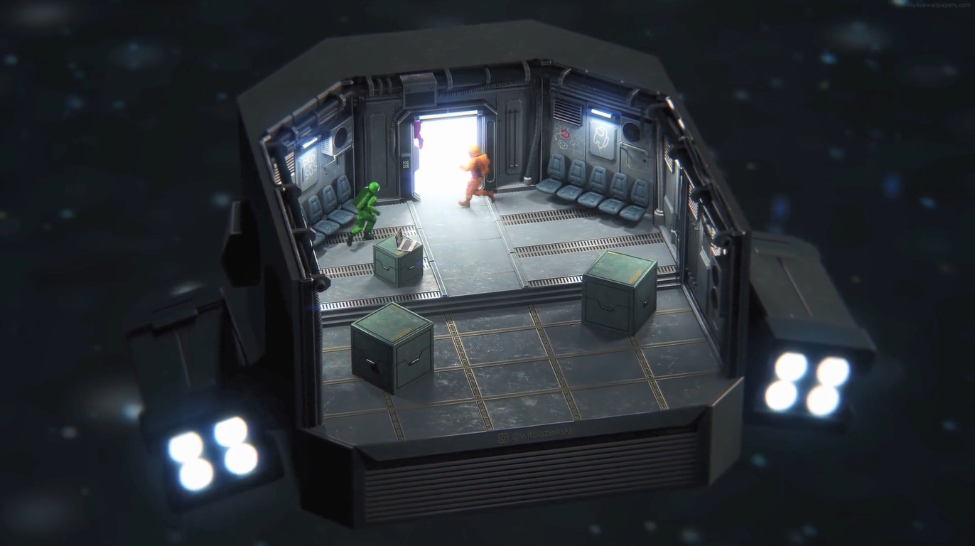 《Wallpaper Engine》AmongUs3D化場景循環動態壁紙