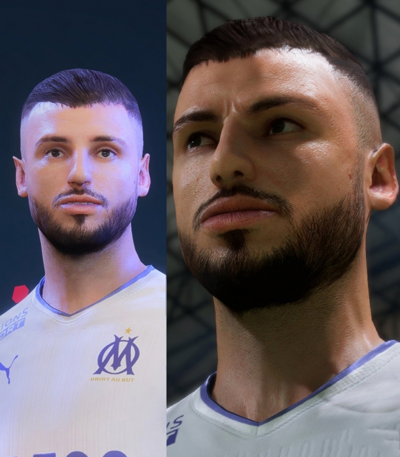 《FIFA 23》馬賽4人臉型包
