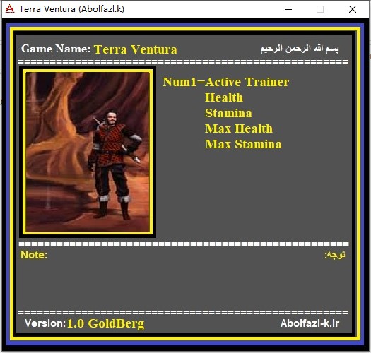 《文圖拉地》v1.0四項修改器[Abolfazl]