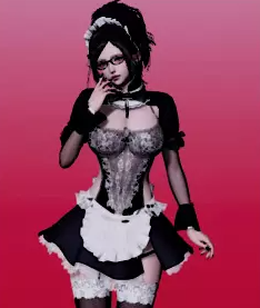 《AI少女》黑色馬尾辮誘人女仆裝御姐MOD