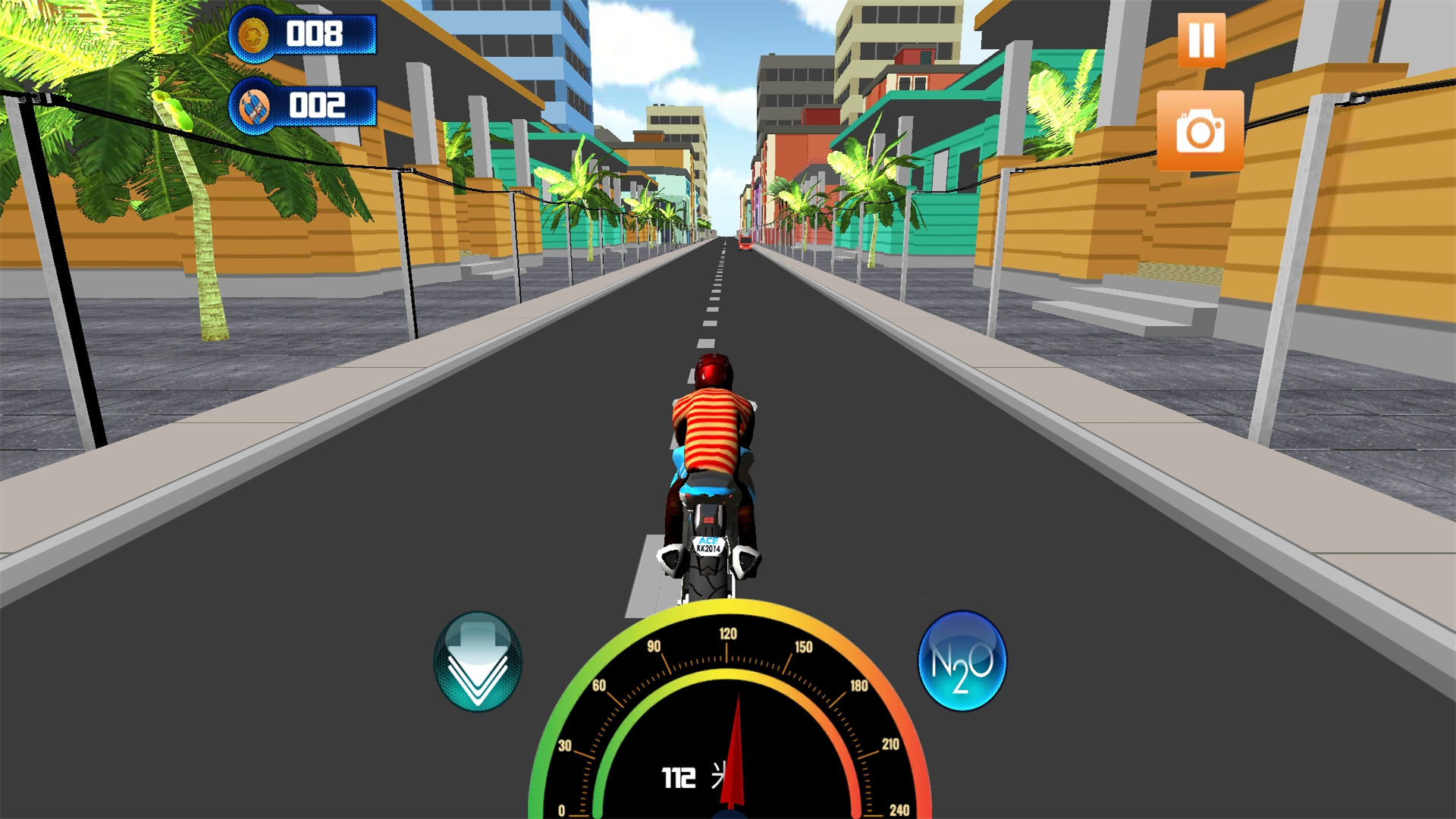 真實公路摩托車3D