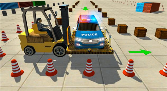 先進(jìn)的警車停車場(chǎng)