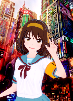 《戀活Sunshine》短發(fā)校服美少女涼宮春日MOD