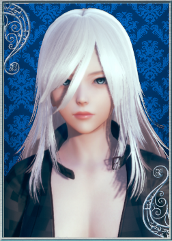 《AI少女》白色長發藍色瞳孔性感皮衣御姐MOD