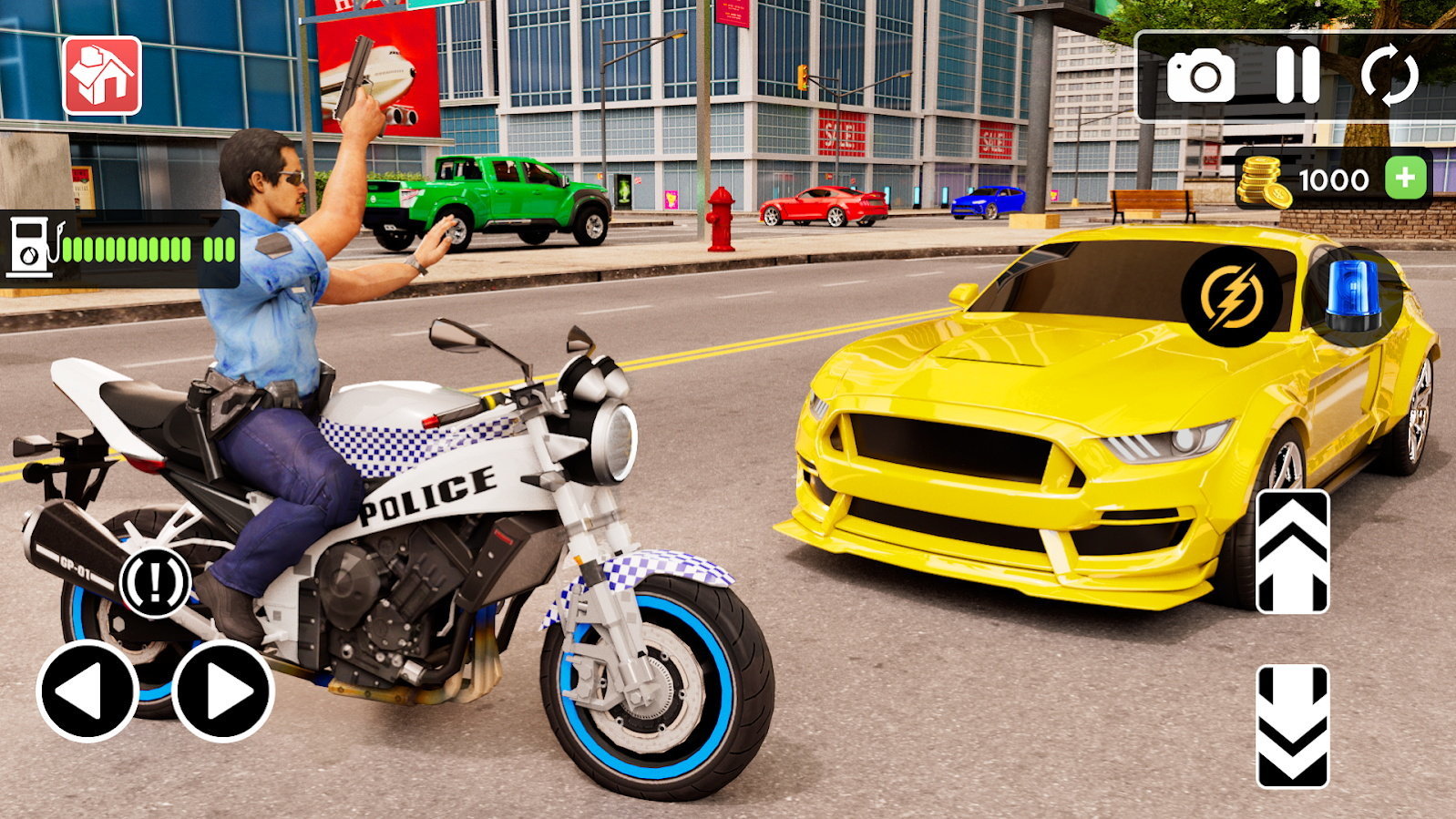 警察駕駛摩托車