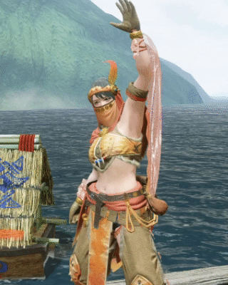 《怪物獵人：崛起》女性搔鳥套增加薄紗MOD