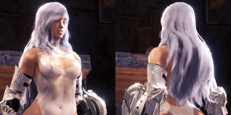 《怪物獵人世界：冰原》狂戰(zhàn)士白色連衣緊身褲套裝MOD