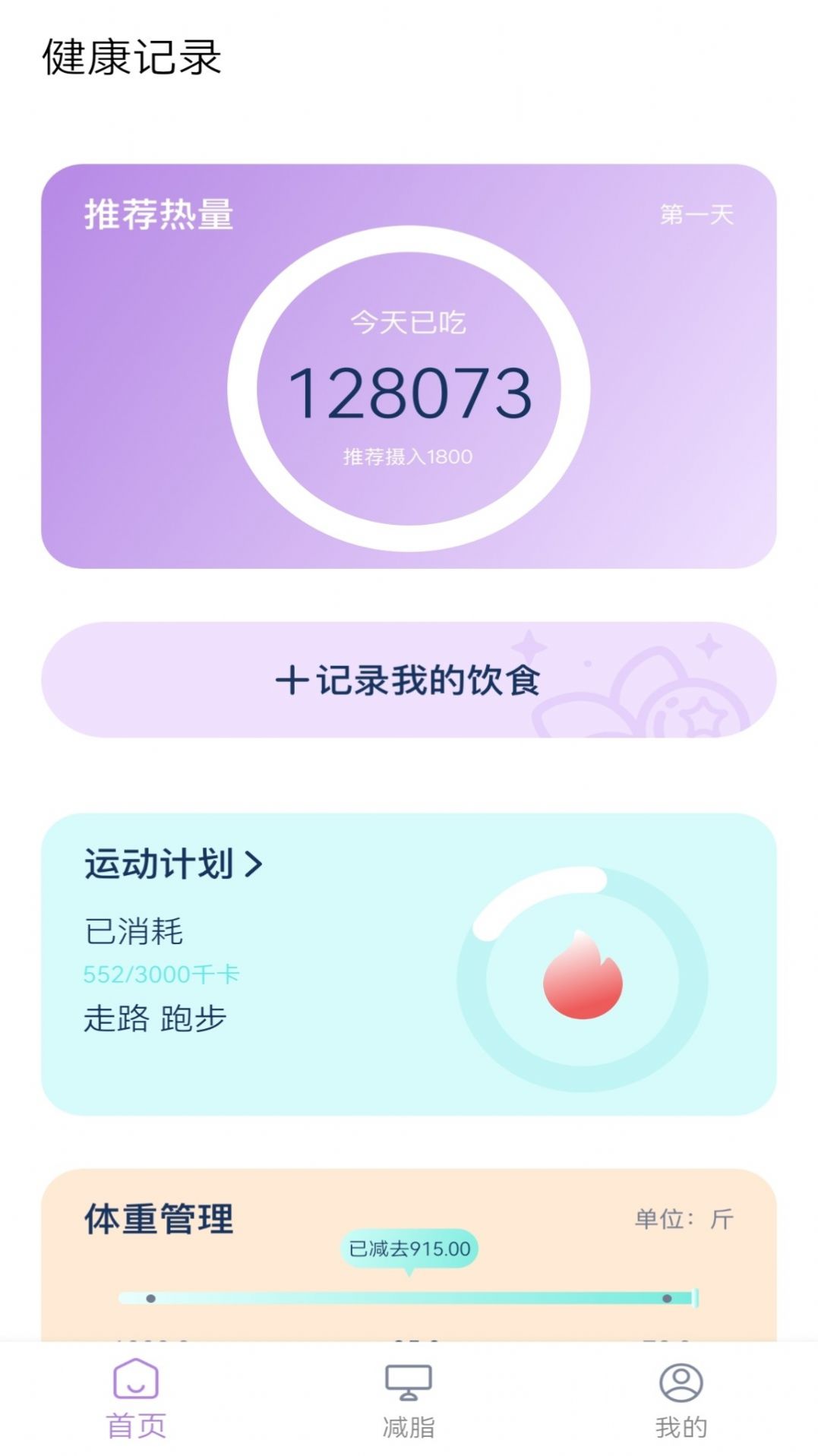 飲食熱量表