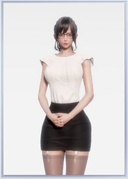 《ROOM Girl》黑色短裙絲襪眼鏡小姐姐MOD