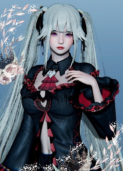 《AI少女》美少女萬華鏡霧枝黑色禮裙MOD
