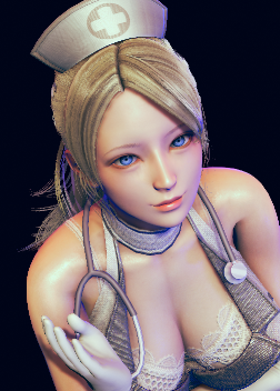 《AI少女》金發藍眼性感女護士MOD
