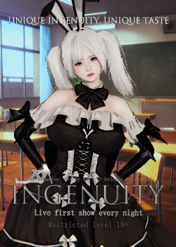 《AI少女》哥特風性感兔耳雙馬尾美少女MOD