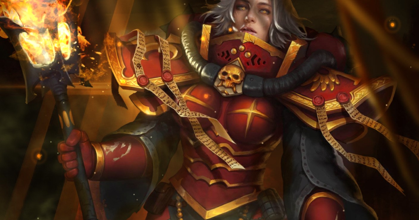 《Wallpaper Engine》戰錘40k帝國國教鮮血玫瑰修道會修女動態壁紙