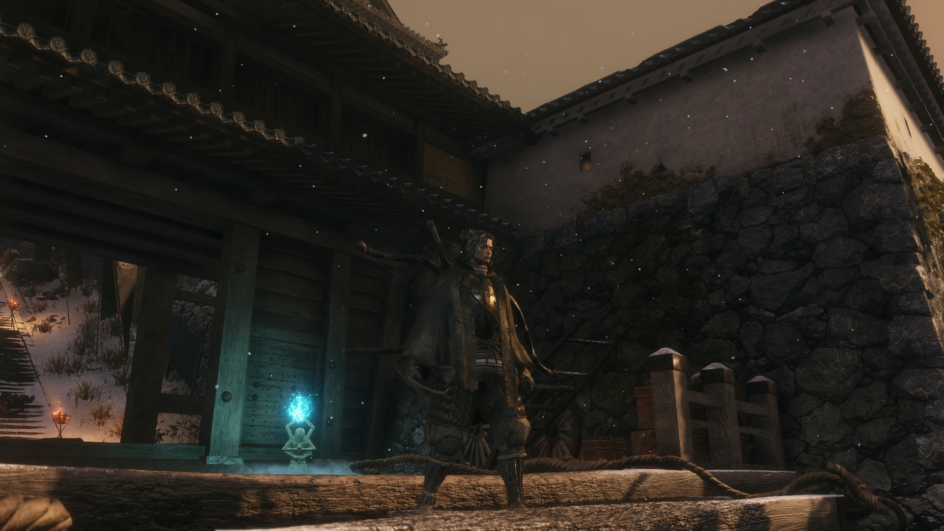 《只狼：影逝二度》弦一郎黑色披風(fēng)替換狼外觀MOD