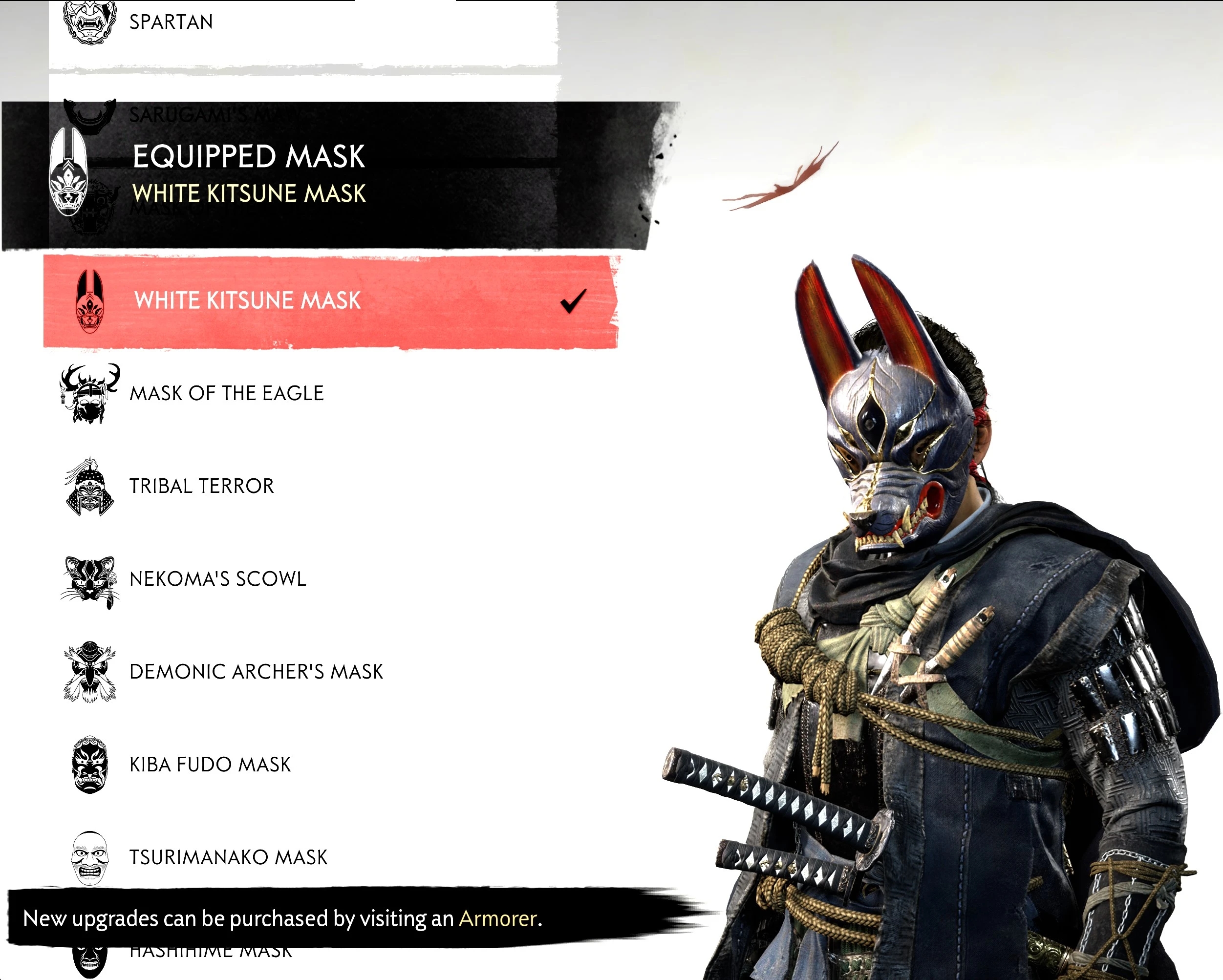 《對馬島之魂：導演剪輯版》黑色狐貍面具MOD