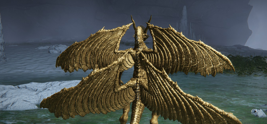 《艾爾登法環(huán)》黃金古龍?zhí)鎿Q異形龍?zhí)籽bMOD