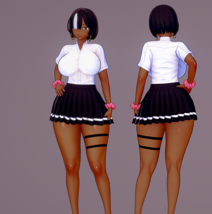 《戀活Sunshine》狂野黑皮性感制服美女MOD