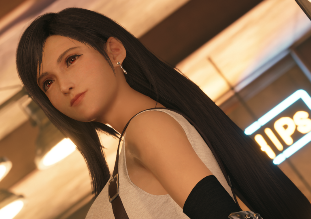 《最終幻想7：重制版》蒂法性感透氣無袖襯衫MOD