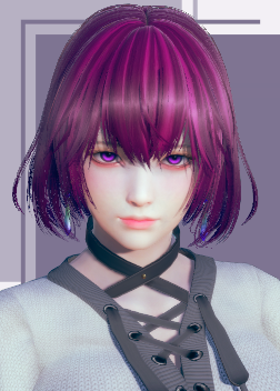 《AI少女》紫色短發紫色瞳孔魅惑氣質御姐MOD