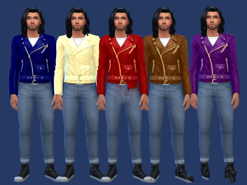 《模擬人生4》男士帥氣皮夾克MOD
