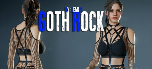 《生化危機2：重制版》克萊爾艾達哥特風搖滾裝無裙子MOD