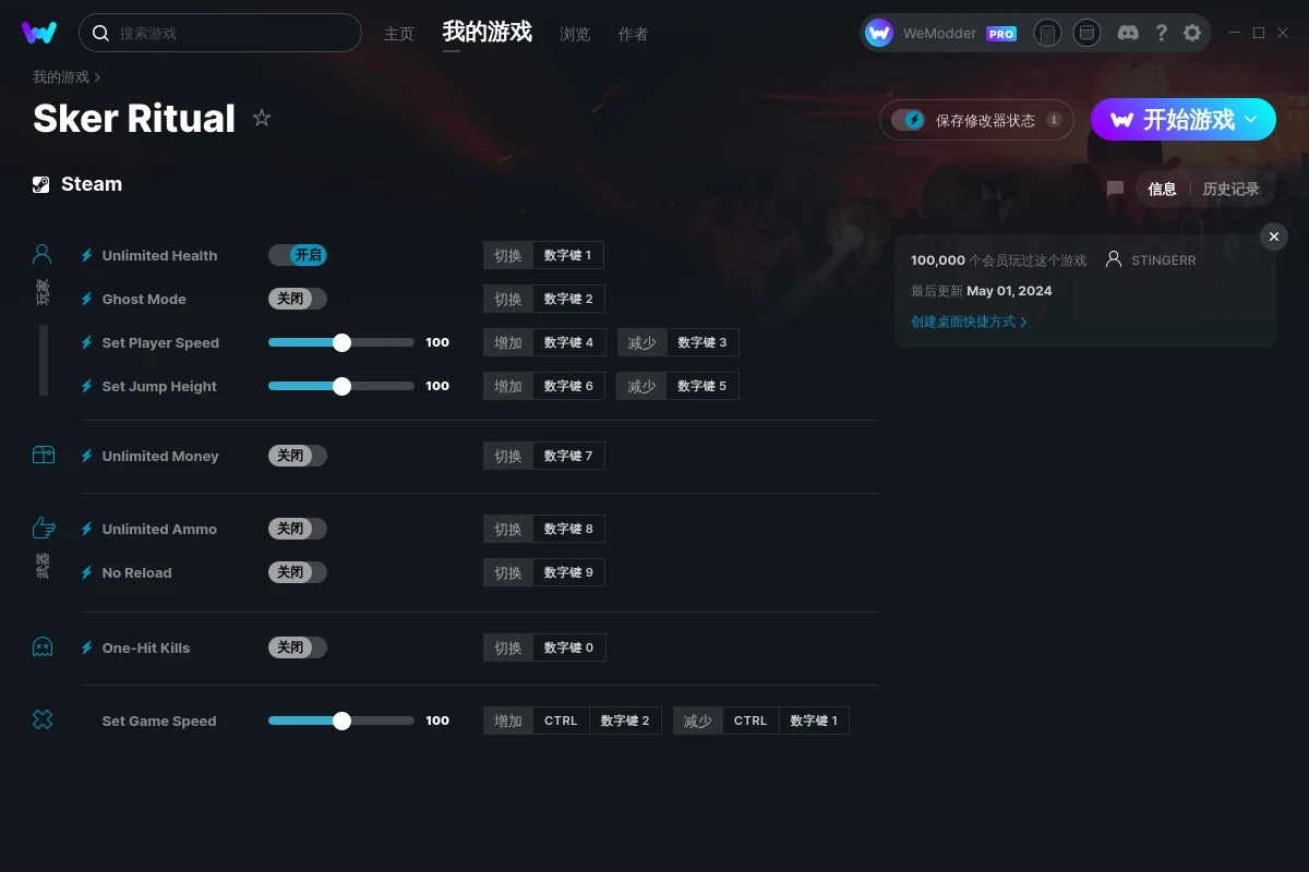 《斯蓋爾儀式》v1.0.0.20474九項修改器[STiNGERR]