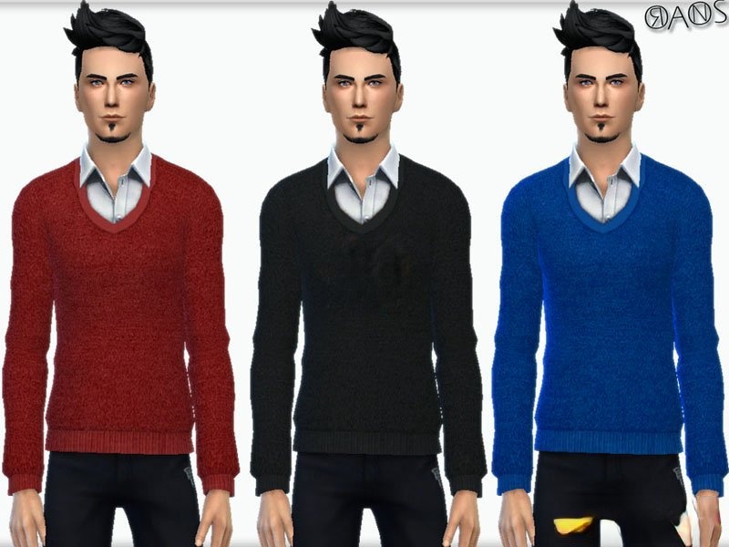 《模擬人生4》男士帥氣羊毛衫MOD