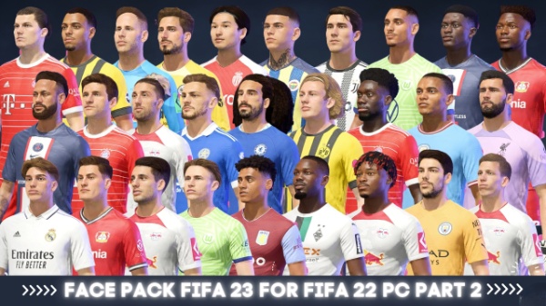 《FIFA 22》球員臉型包v2[轉換自FIFA23]