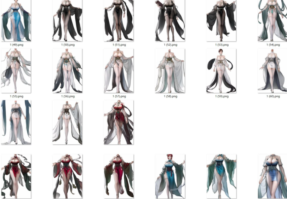 《鬼谷八荒》女性立繪素材批發MOD