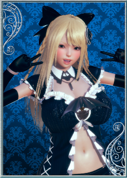 《AI少女》金發蝴蝶結發卡黑衣MOD