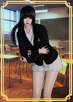 《AI少女》修長身材的長發學姐MOD
