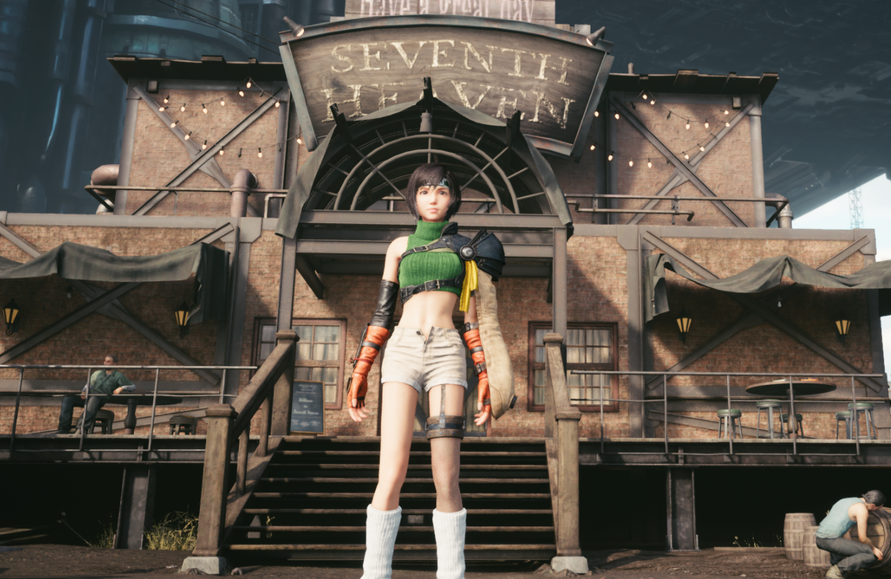 《最終幻想7：重制版》尤菲去除莫古力披風MOD