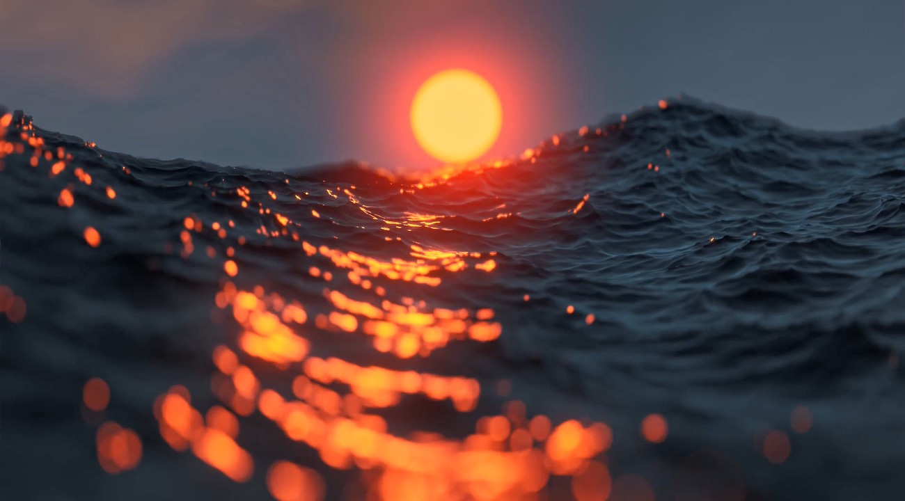 《Wallpaper Engine》落日海平面慢放動(dòng)態(tài)壁紙