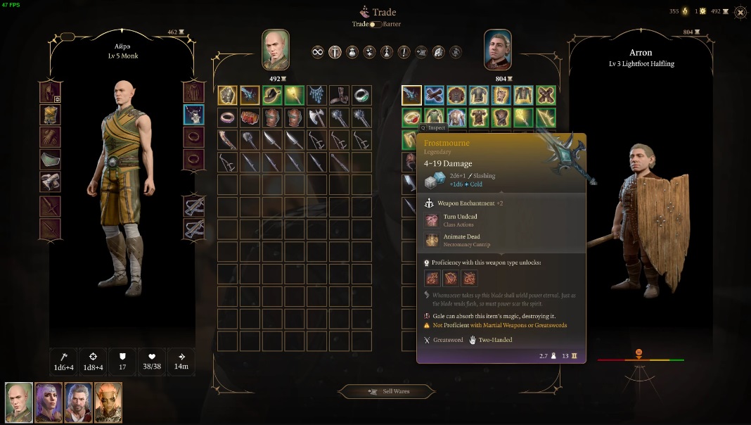 《博德之門3》魔獸霜之哀傷劍MOD