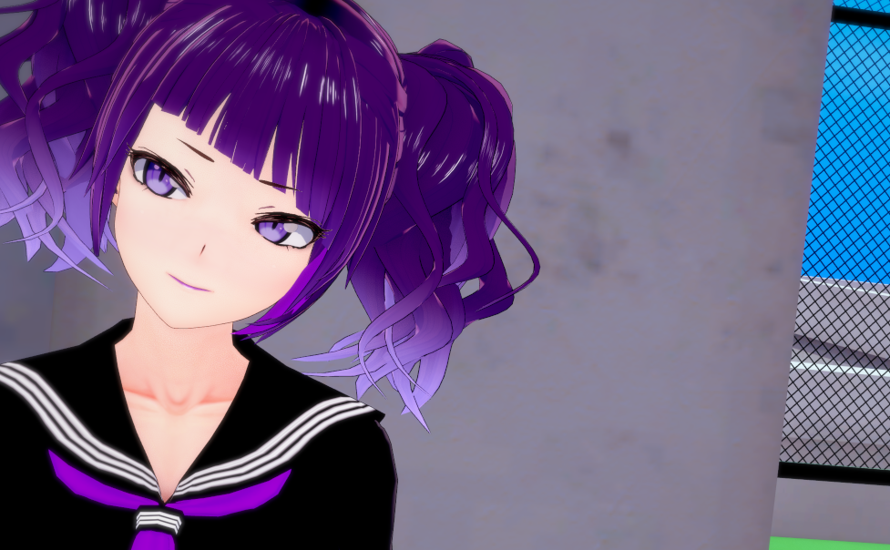 《戀活Sunshine》紫發(fā)卷馬尾暗黑系美少女MOD