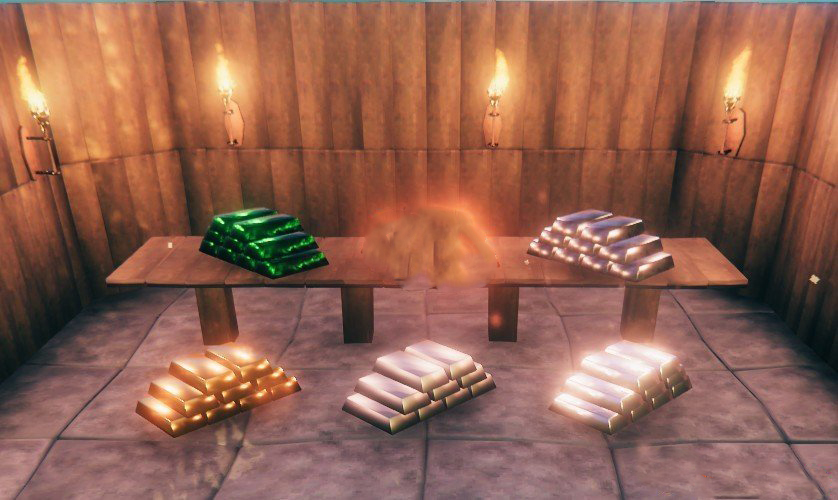 《Valheim：英靈神殿》金屬，木材和寶物堆積品MOD