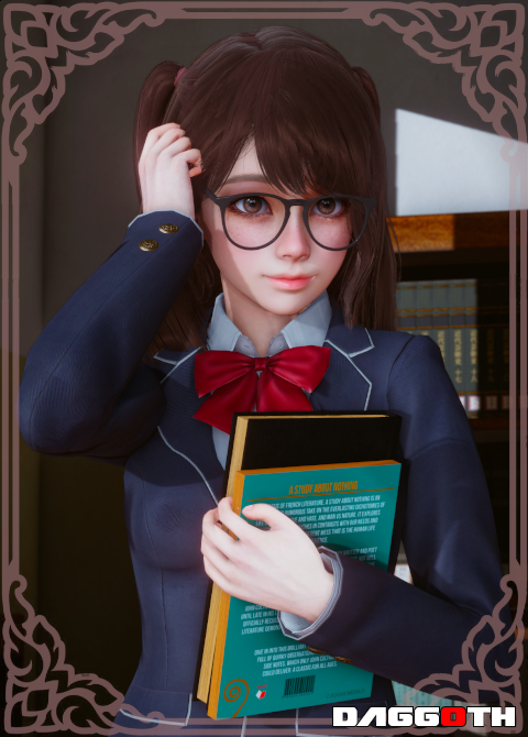 《AI少女》可愛雙馬尾知性眼睛娘MOD