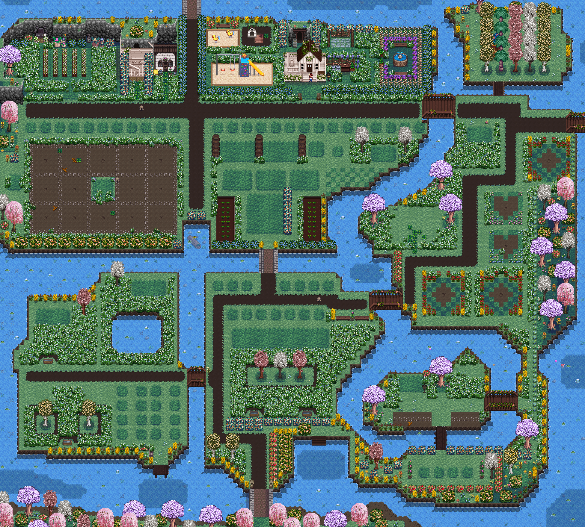 《星露谷物語》精細布局淺灘農場MOD