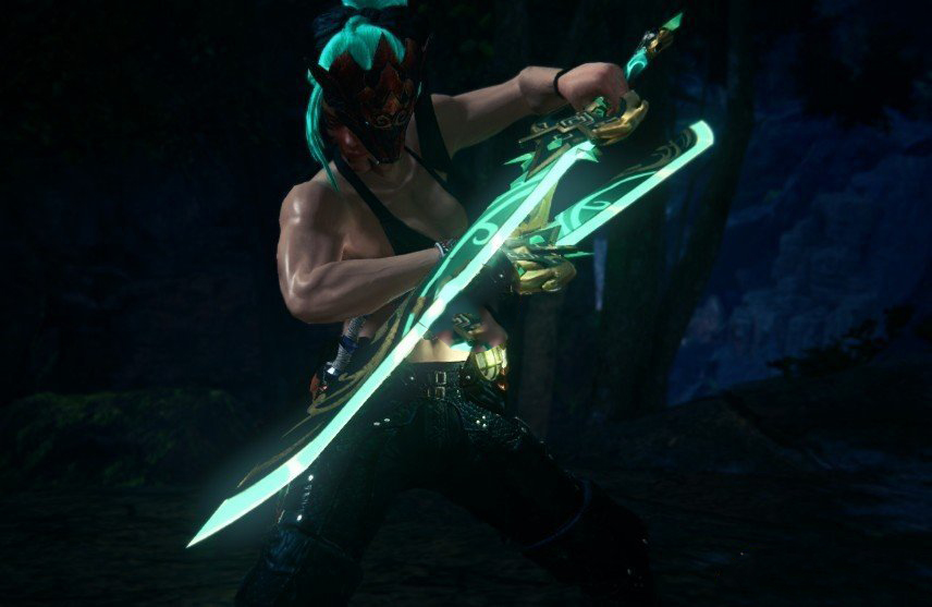《怪物獵人：世界》原神磐巖結綠雙刀MOD
