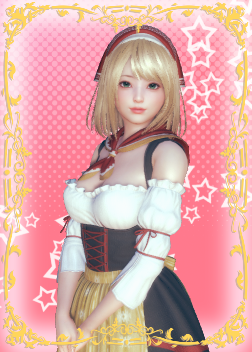 《AI少女》金色短發(fā)露肩女仆裝美少女MOD