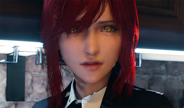 《最終幻想7：重制版》蒂法cos電鋸人瑪奇瑪MOD
