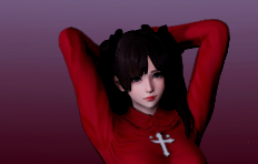 《AI少女》黑色雙馬尾Fate女主角遠(yuǎn)坂凜MOD
