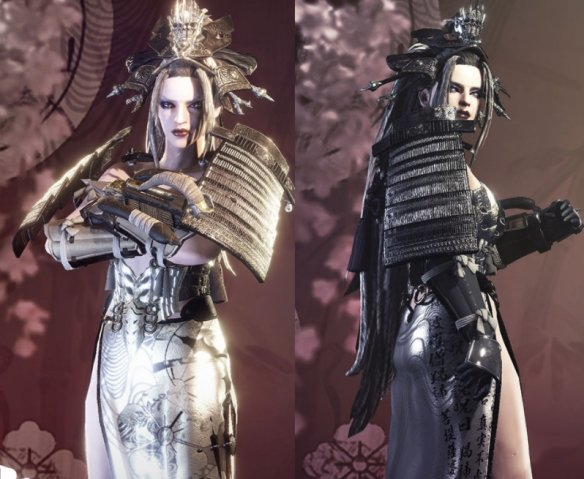 《怪物獵人世界：冰原》女性開衩白裙武士鎧甲MOD