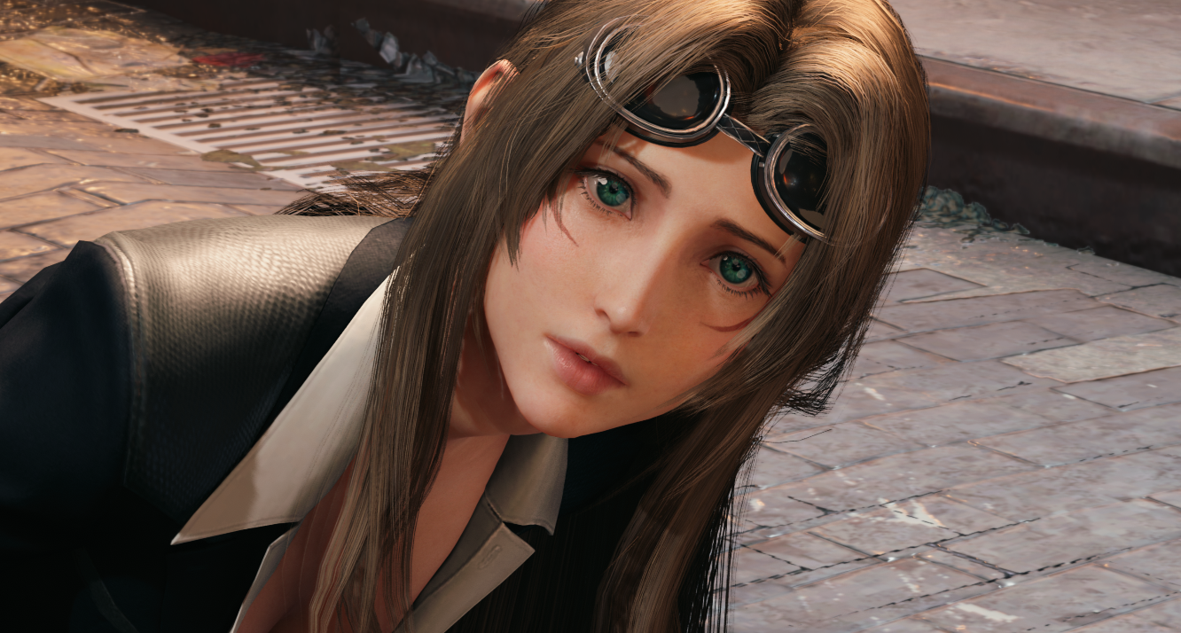 《最終幻想7：重制版》愛麗絲cos神羅保鏢雷諾MOD