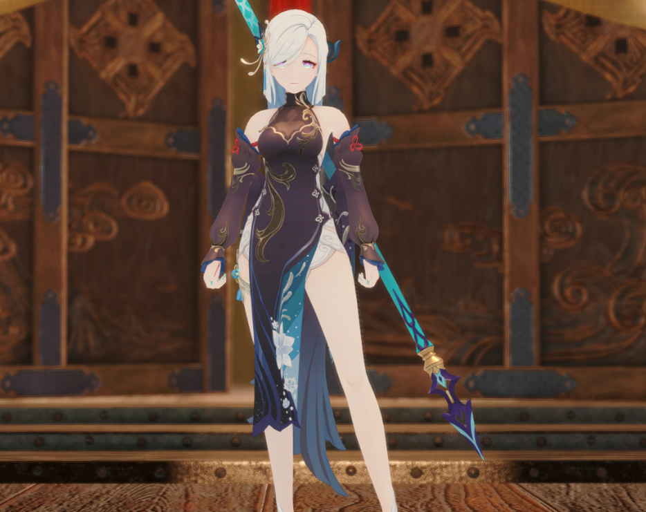 《怪物獵人崛起：曙光》原神申鶴冷花幽B款MOD