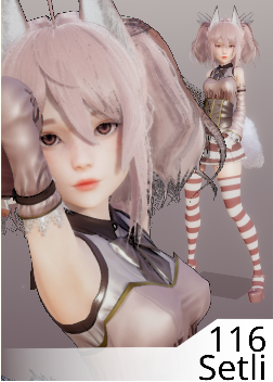 《AI少女》粉毛雙馬尾可愛美少女MOD
