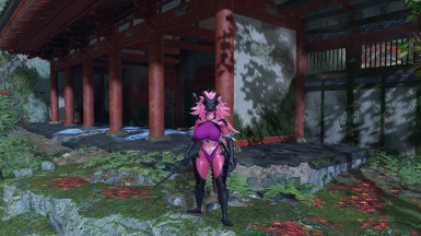 《只狼：影逝二度》紫色女性阿加配龍狼外觀MOD