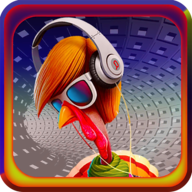 時髦的火雞逃跑