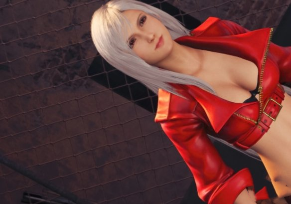 《最終幻想7：重制版》蒂法cos拳皇15安琪兒熱情紅色MOD