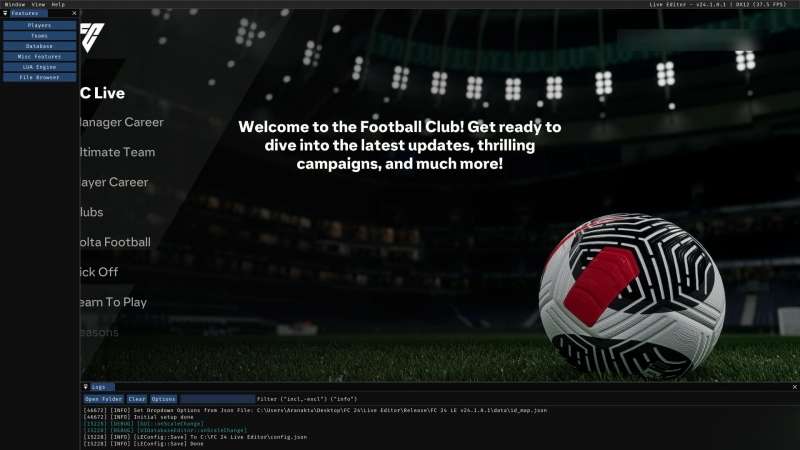 《EA Sports FC 24》實時外掛工具Live Editor v24.1.0.5